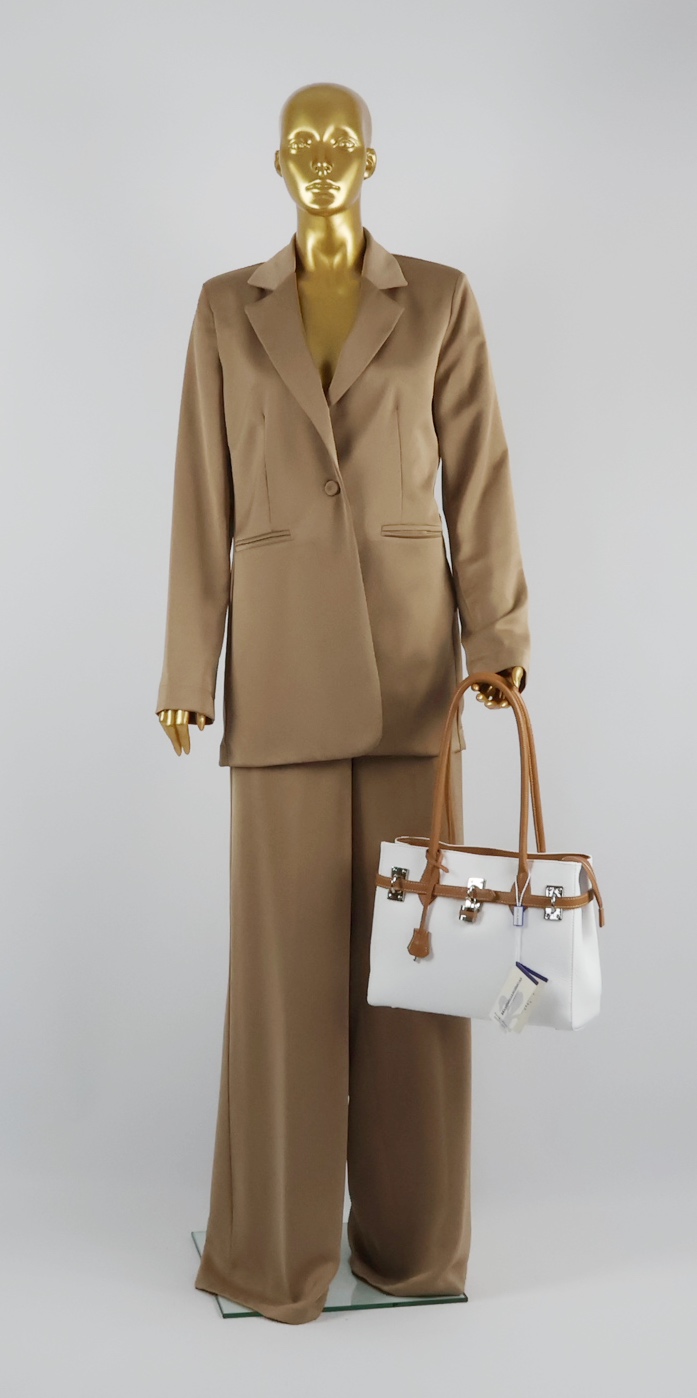 Hose in der Farbe cognac aus der Gold Collection von Le Streghe